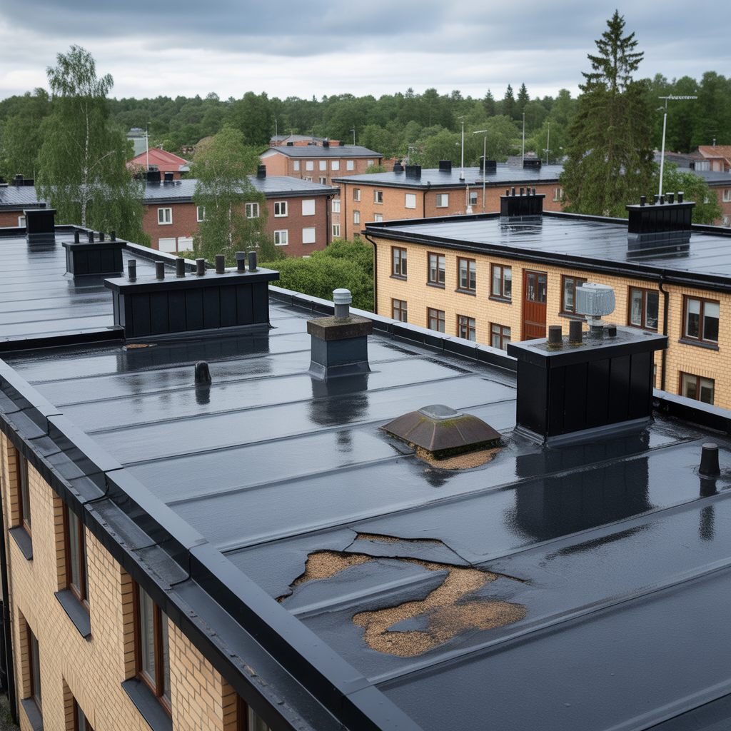 platta tak felsok vanliga lackagepunkter och atgarder